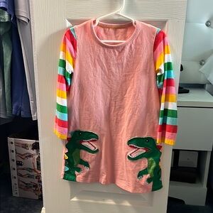 Colorful Dinosaur Kids Dress